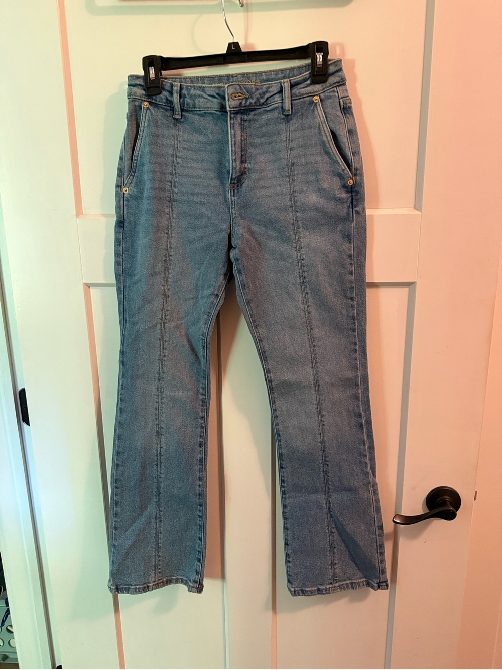 Michael Kors Light Blue Straight-Leg Denim Jeans